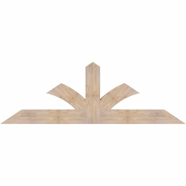 Ekena Millwork Richland Smooth Timber Gable Bracket, Douglas Fir, 72"W x 24"H x 3 1/2"D x 5 1/2"F, 8/12 Pitch GBW072X24X0406RIC00SDF - main